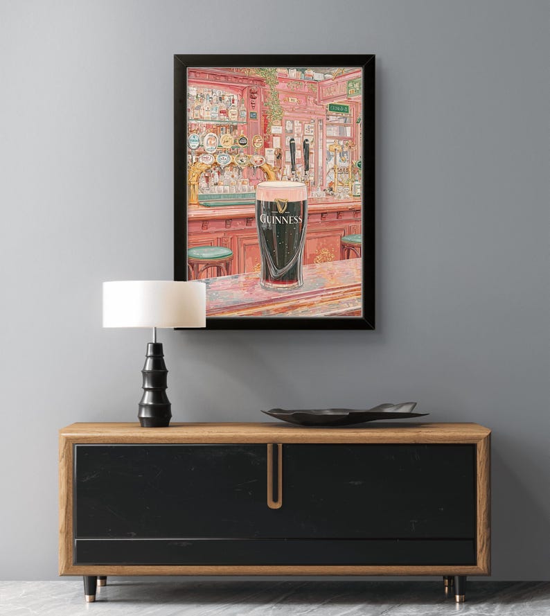 Irish Pub Guinness Poster - Klassisches Pint Wandkunst Dekor Bild 18