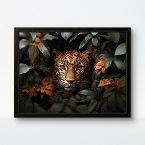 Arte murale leopardata, poster con stampa di animali, arte boho chic: un capolavoro audace ed elegante ispirato alla fauna selvatica