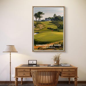 Winnapaug Golf Poster: Rhode Island Coastal Course Print image 12