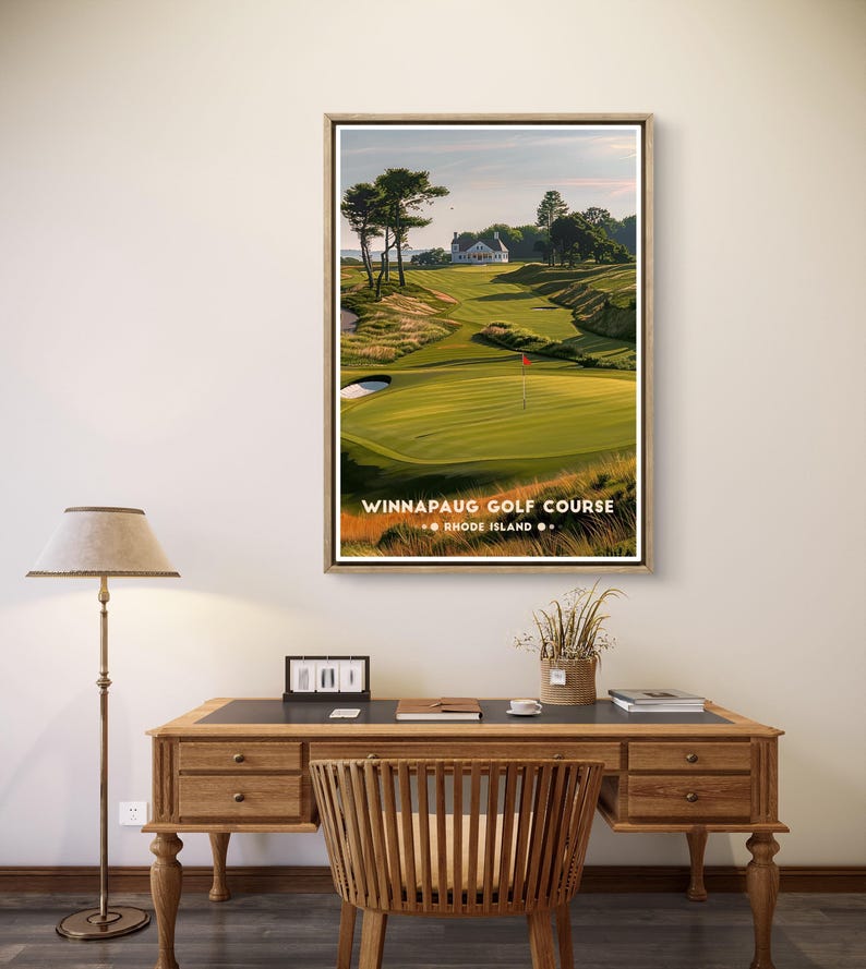Winnapaug Golf Poster: Rhode Island Coastal Course Print image 12