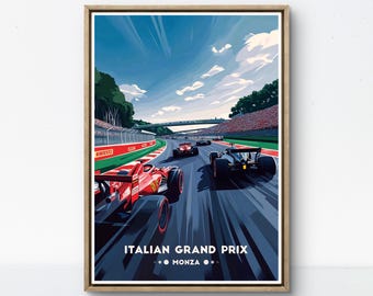 Italian Grand Prix Poster: Monza Formula 1 Racing Art