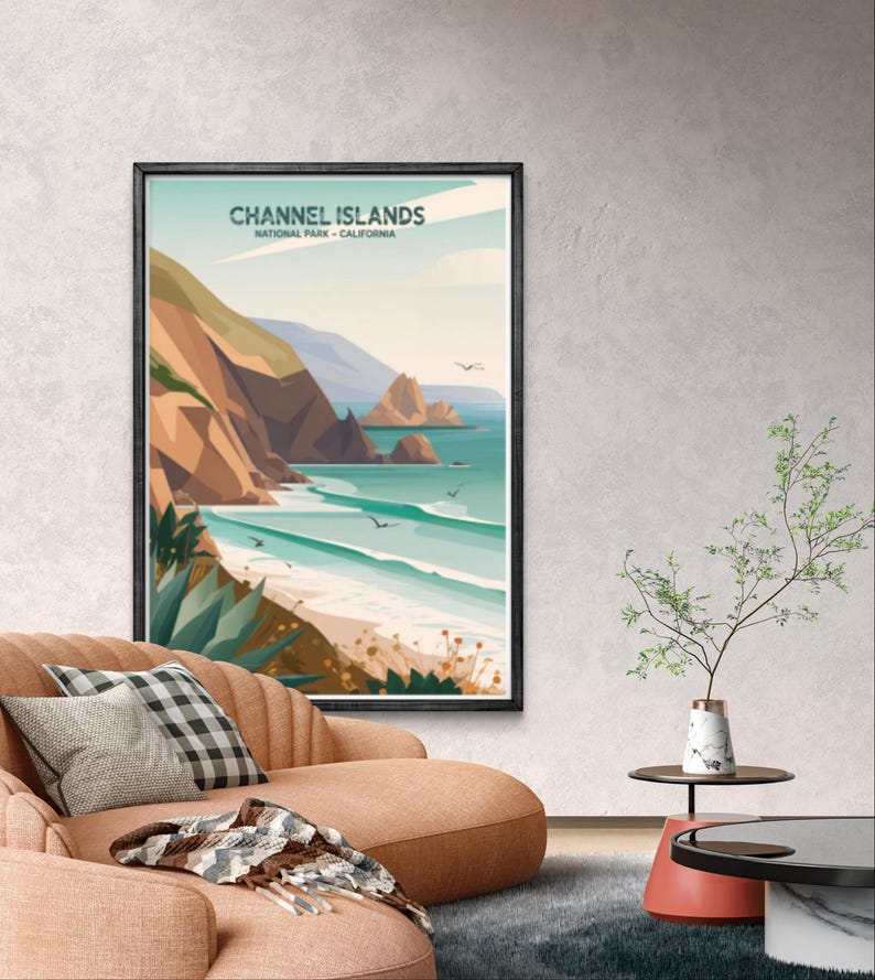 チャンネル諸島国立公園ポスター：ヴィンテージ・カリフォルニア沿岸アート 画像 7