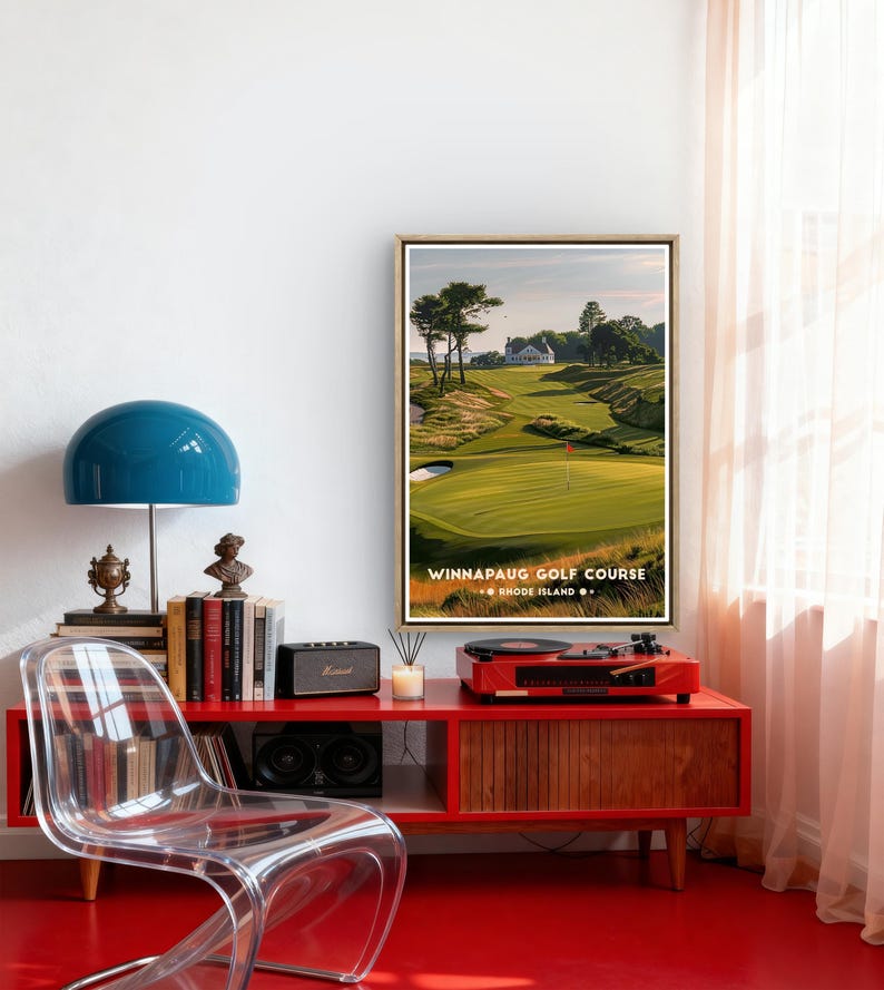 Winnapaug Golf Poster: Rhode Island Coastal Course Print image 7