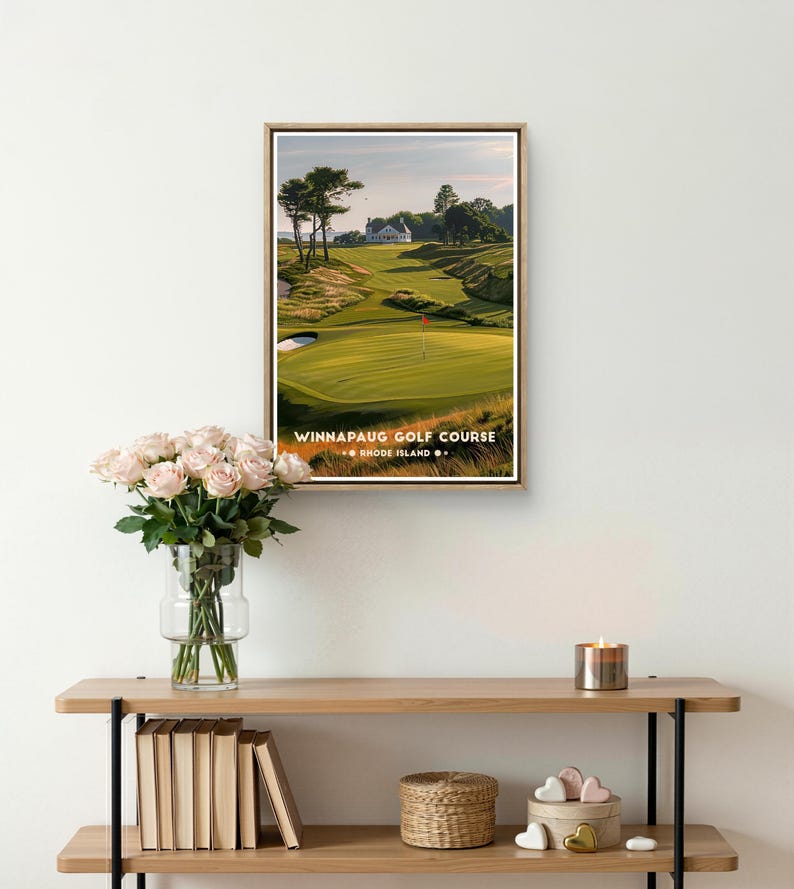 Winnapaug Golf Poster: Rhode Island Coastal Course Print image 11