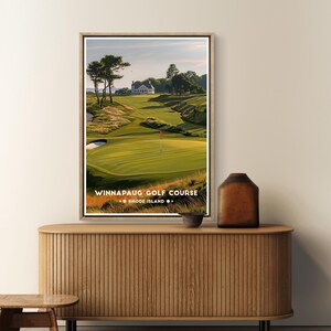 Winnapaug Golf Poster: Rhode Island Coastal Course Print image 19