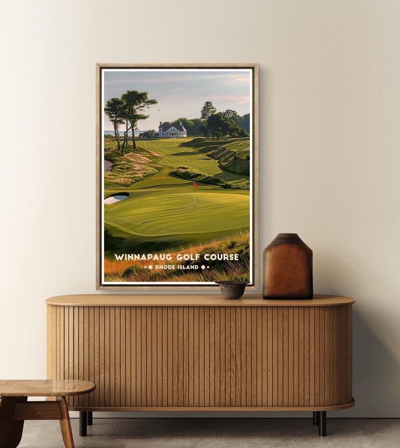 Winnapaug Golf Poster: Rhode Island Coastal Course Print image 19
