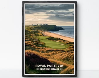 Royal Portrush Golf Club Print: Northern Ireland Coastal Art