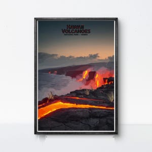 Hawaii Volcanoes National Park Print: Kilauea Lava Flow Art