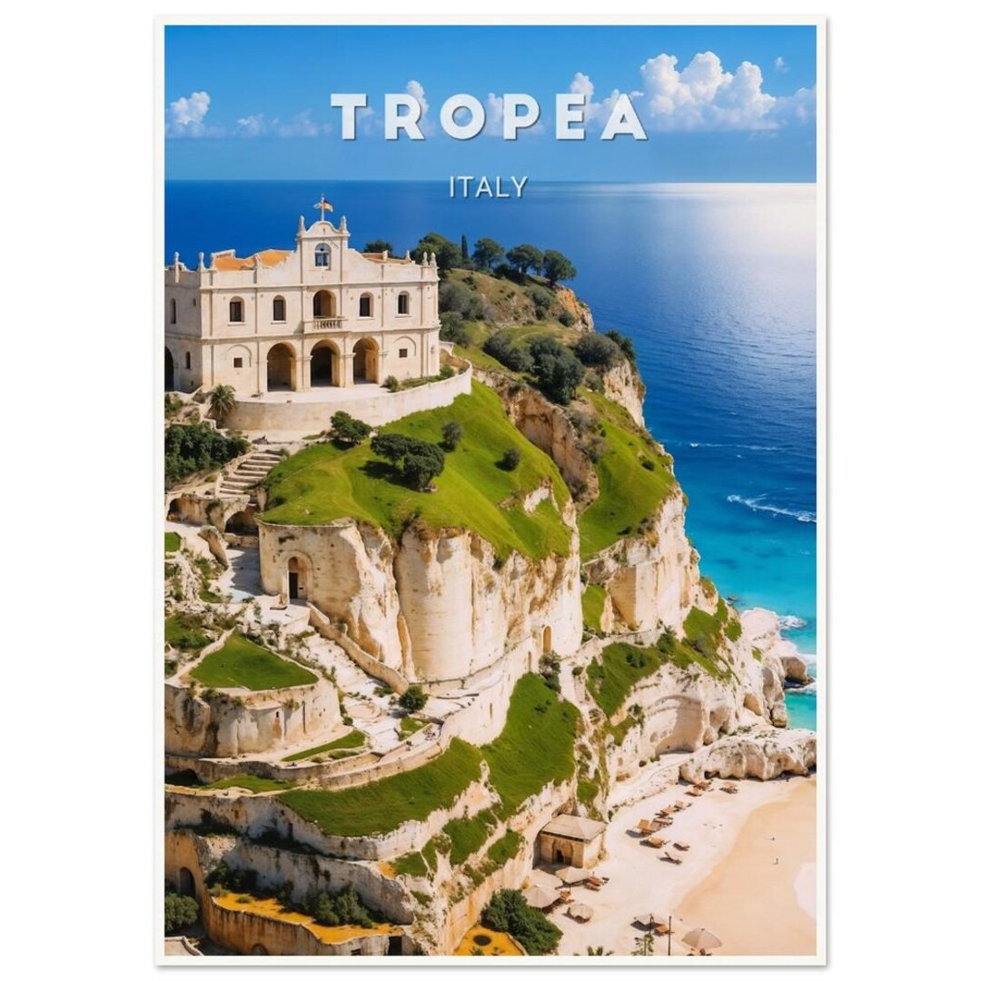 Tropea Poster Breathtaking Coastal View Of Santa Maria Dellisola And tropea-poster-breathtaking-coastal-view-of-santa-maria-dellisola-and