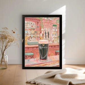 Irish Pub Guinness Poster - Klassisches Pint Wandkunst Dekor Bild 15