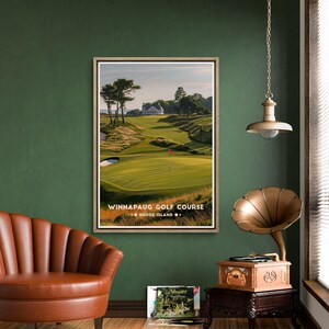 Winnapaug Golf Poster: Rhode Island Coastal Course Print image 9