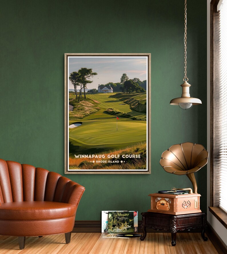 Winnapaug Golf Poster: Rhode Island Coastal Course Print image 9