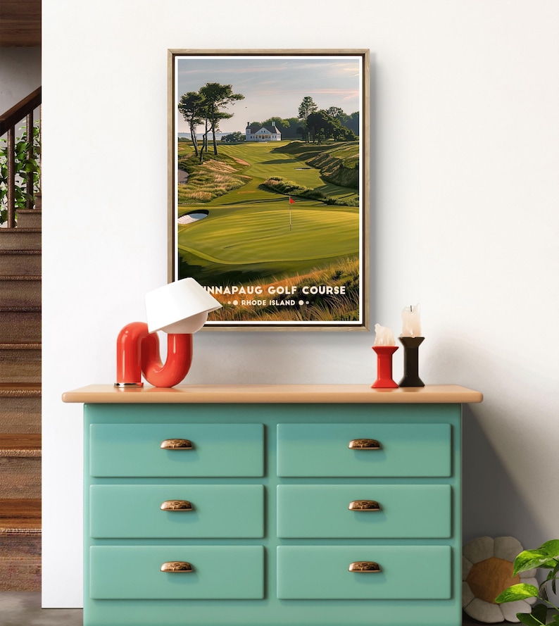 Winnapaug Golf Poster: Rhode Island Coastal Course Print image 5