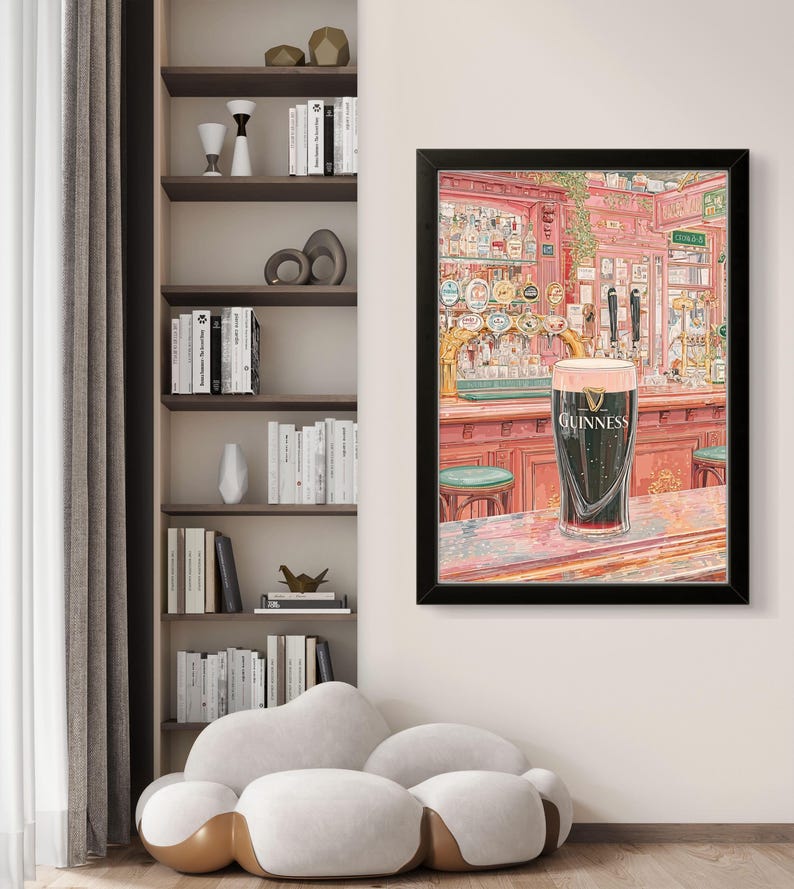 Irish Pub Guinness Poster - Klassisches Pint Wandkunst Dekor Bild 14