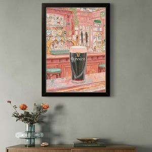 Irish Pub Guinness Poster - Klassisches Pint Wandkunst Dekor Bild 5