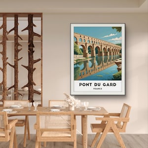 Pont du Gard Art Print: French Roman Aqueduct Wall Decor