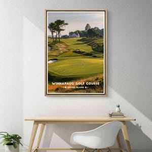 Winnapaug Golf Poster: Rhode Island Coastal Course Print image 15
