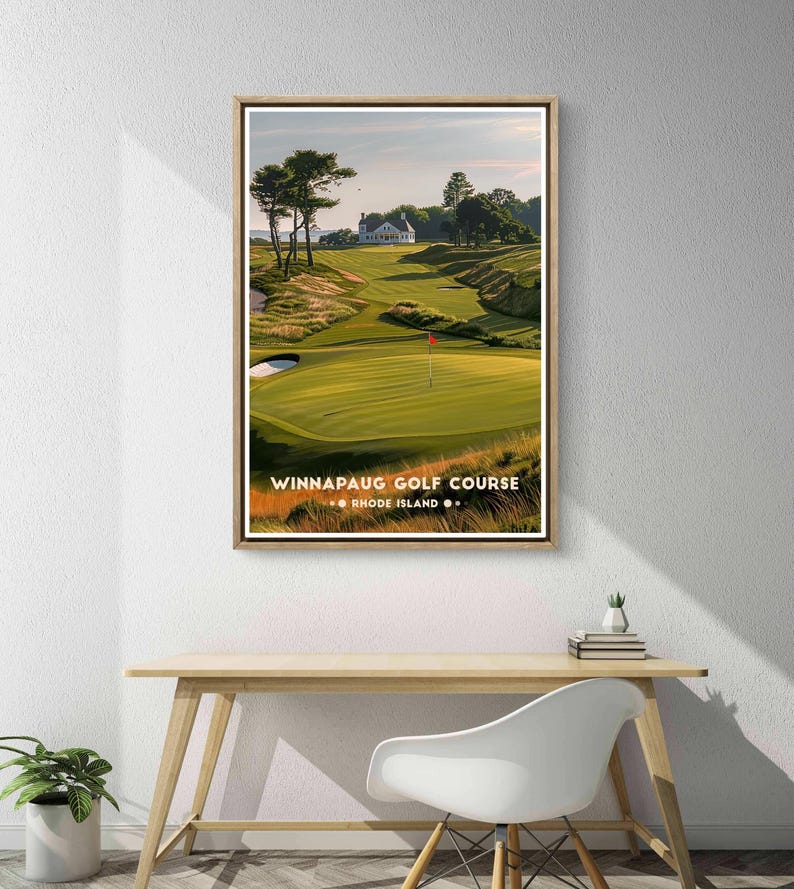Winnapaug Golf Poster: Rhode Island Coastal Course Print image 15