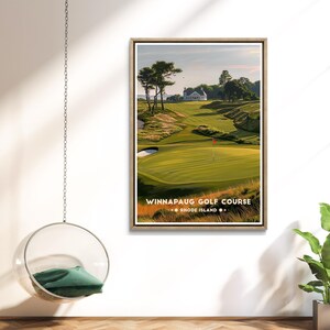 Winnapaug Golf Poster: Rhode Island Coastal Course Print image 17