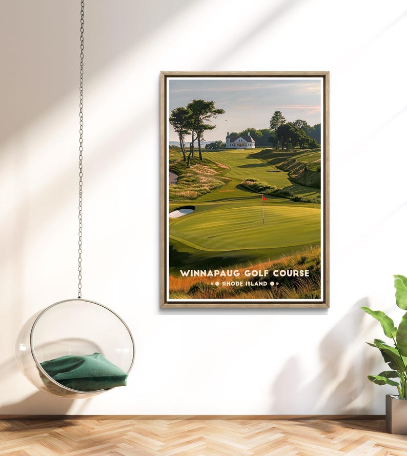 Winnapaug Golf Poster: Rhode Island Coastal Course Print image 17