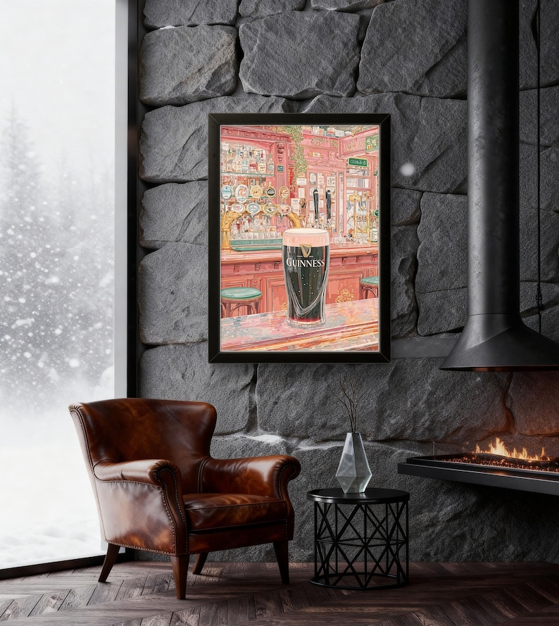 Irish Pub Guinness Poster - Klassisches Pint Wandkunst Dekor Bild 6