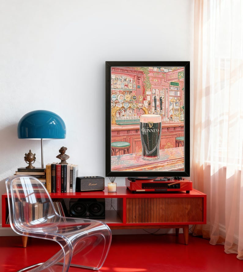 Irish Pub Guinness Poster - Klassisches Pint Wandkunst Dekor Bild 12