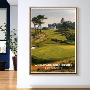 Winnapaug Golf Poster: Rhode Island Coastal Course Print image 16