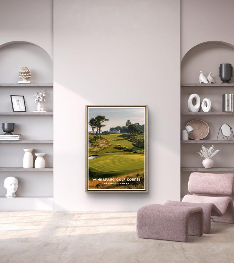 Winnapaug Golf Poster: Rhode Island Coastal Course Print image 20