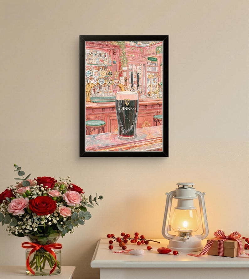 Irish Pub Guinness Poster - Klassisches Pint Wandkunst Dekor Bild 4
