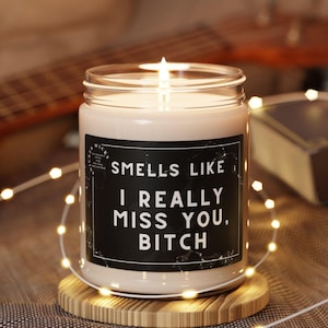 I Miss You Candle Fun Long Distance Gift From Boyfriend or Girlfriend Candle Long Distance Couple Gift Birthday Valentines Day Gift for Her