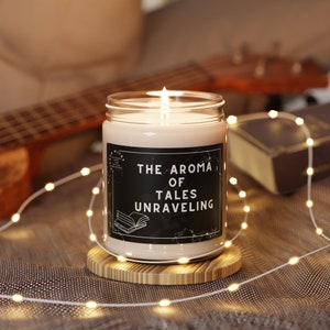 The Aroma Of Tales Unraveling Funny Candle, Unique Gift, Bookworm Gift, Gift For Her, Scented Wax Candle, Reading Writing Book Gift Reader