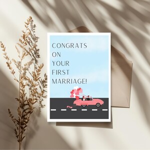 Carte de mariage drôle | Félicitations Dingo | Carte de mariage sarcastique | Cadeau de second mariage | Humour sur le divorce | de fiançailles | Cadeau pour les mariés