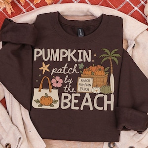 Cozy Beachy Fall PNG, Fall Coastal, Trendy Autumn Sublimation Design, Pumpkin Season Graphic, Halloween PNG, Vintage Fall beach Shirt Design