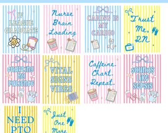 Funny Nurse PNG Bundle| Trendy Nurse Summer Spring Design | Sarcastic Quotes Nurse Png | RN Nurse Shirt Design | Instant Digital Download