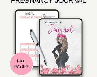 Printable Pregnancy Journal PDF | Digital Pregnancy Planner | Pregnancy Calendar | Maternity Journal