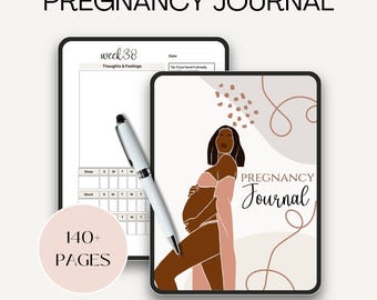 Printable Pregnancy Journal PDF | Digital Pregnancy Planner | Pregnancy Calendar | Maternity Journal