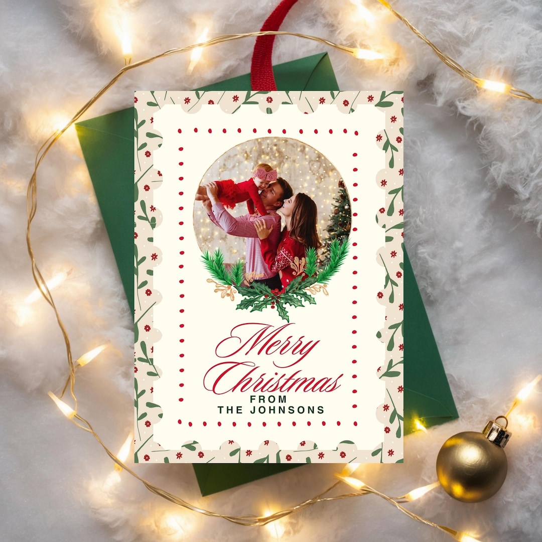 Christmas Card | Christmas Cards 2025 | Editable Holiday Card Template
