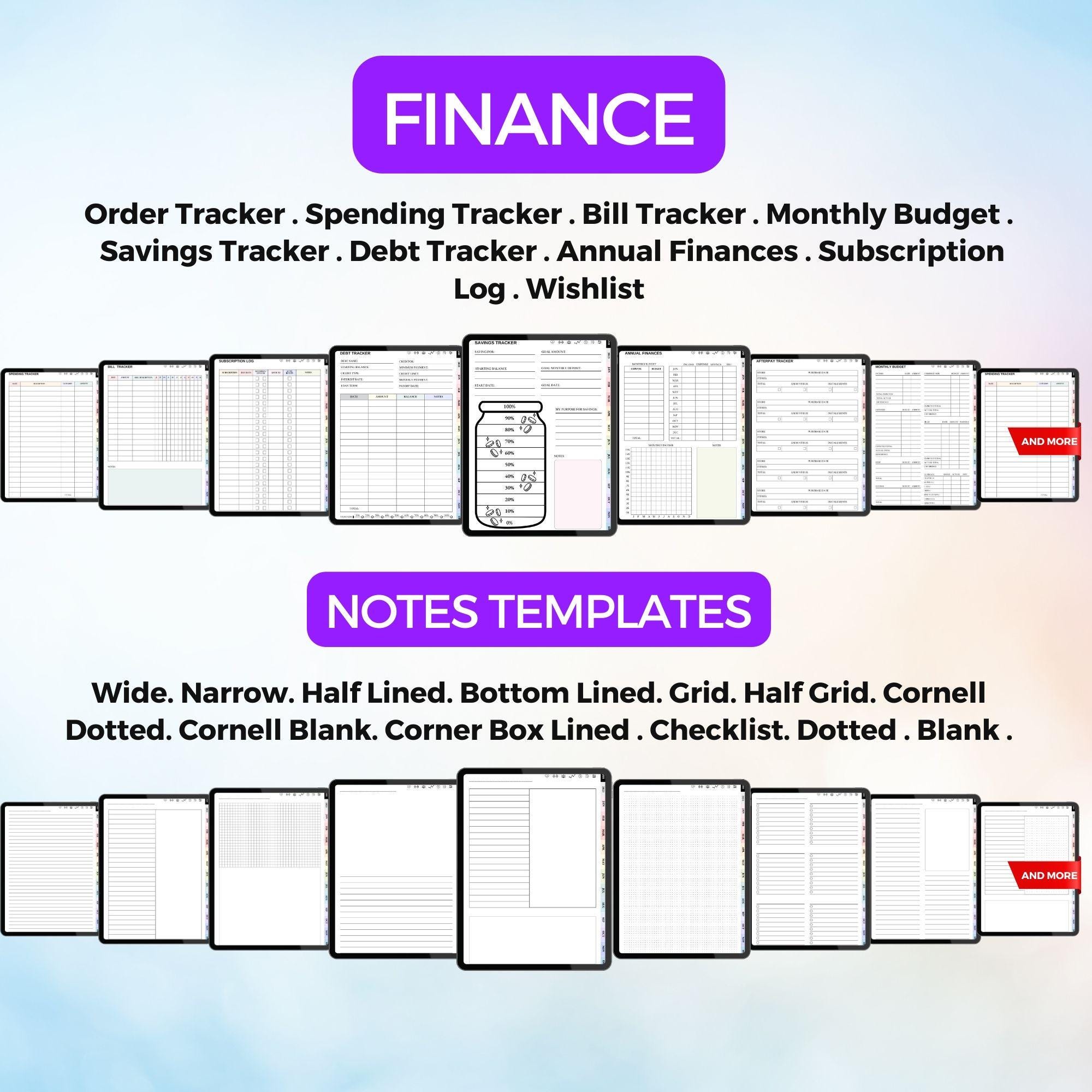All-in-one 2026 and 2027 Digital Planner | Digital Journal | Dated ...