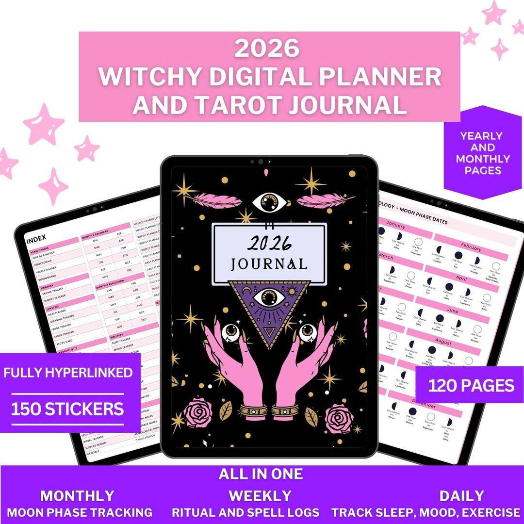 Planner Ritual 2026 Witchy Digital Planner | All in One Planner | Hyperlinked PDF ...