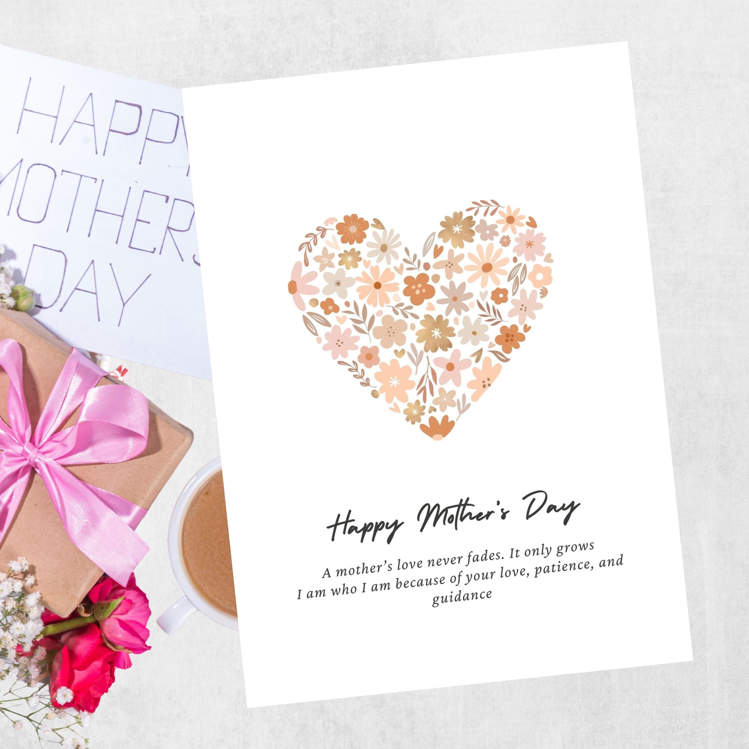Printable Mother’s Day Card 5x7 PDF | Instant Download Mom Card ...
