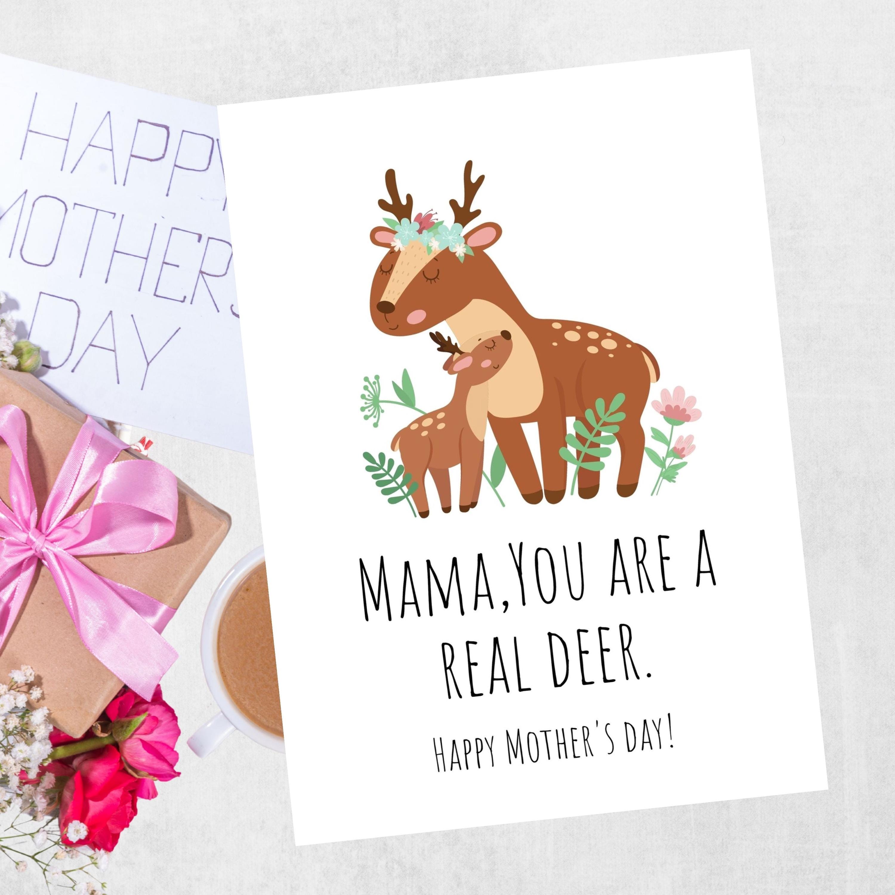 Printable Mother’s Day Card 5x7 PDF | Instant Download Mom Card ...