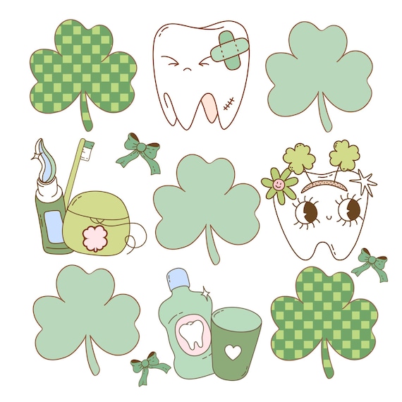 St. Patrick’s Day Dental PNG | St.Paddy's Day Tooth Graphic | Lucky Dental Crew Design | Saint Patrick's Day PNG Digital Download