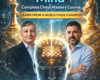 Curso de Maestría en Ajedrez: Desbloqueando la Mente de Gran Maestro | Programa Completo de Entrenamiento de Ajedrez | Estrategia, Aperturas y Finales | Descarga Digital