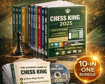 Chess King Ultimate Mega Collection 2012–2025 | Komplettes Schachtraining-Softwarepaket | Über 4000 Lektionen & Rätsel | Vom Anfänger bis zum Meister