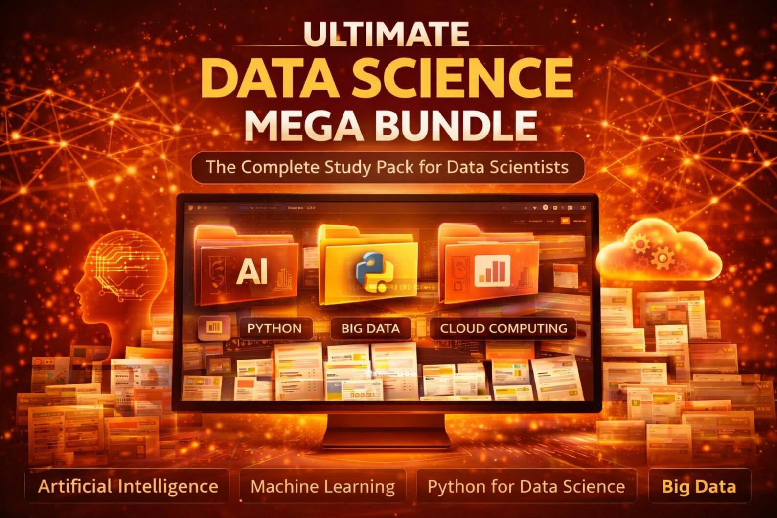 Data Science Mega Bundle Covering AI Machine Learning Python Big Data ...