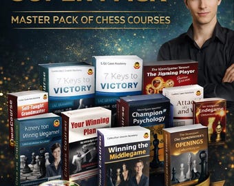 GM Igor Smirnov Super Pack Schachkurs-Paket | Komplettes Training vom Anfänger zum Großmeister | Strategie, Taktik, Psychologie