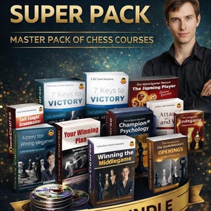 GM Igor Smirnov Super Pack Chess Course Bundle | Complete Beginner to Grandmaster Training | Strategy Tactics Psychology