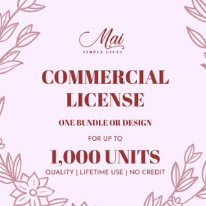 Mai Simple Gifts SVG Bundle - Commercial License (Up to 1,000 Units)