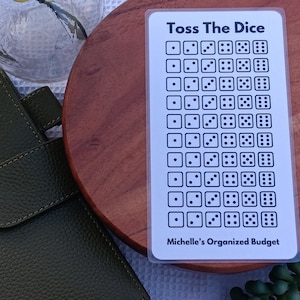 Toss The Dice Savings Trackers (Digital Download)