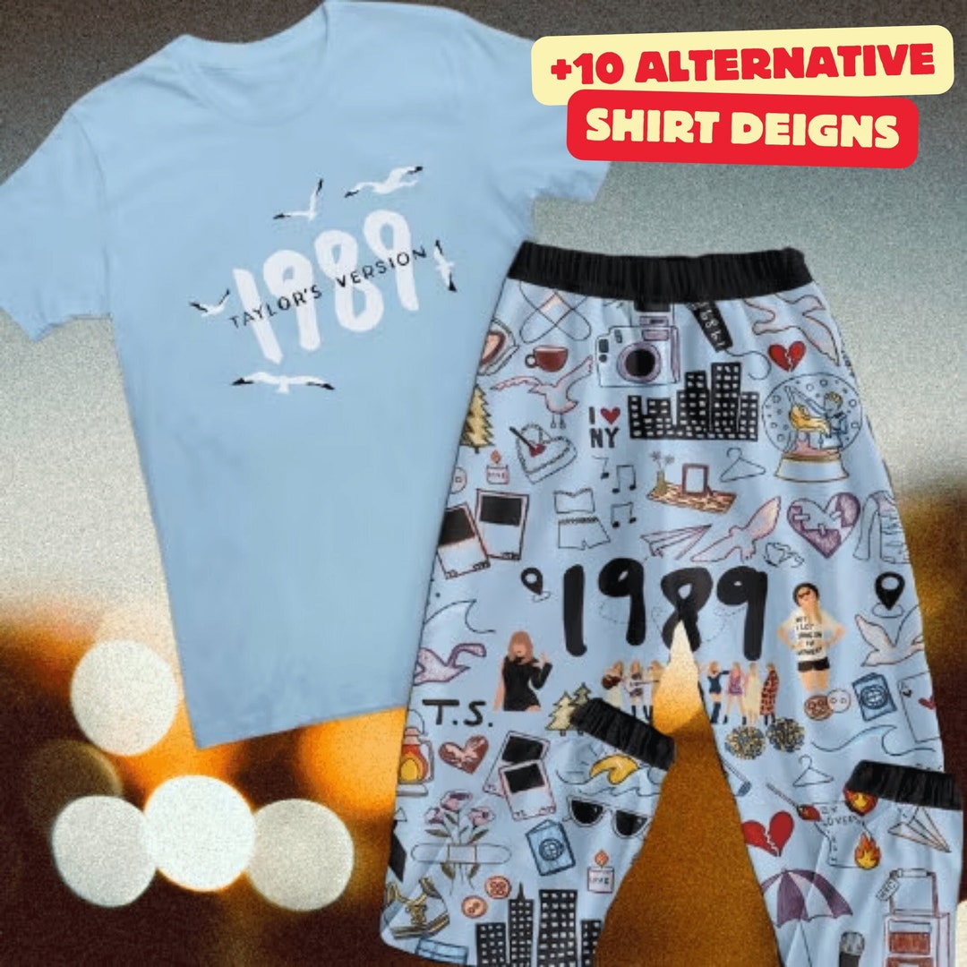 1989 Swiftie's Version Light Blue Pajamas Set, 1989 Swiftie's Pajamas Set, Swiftie Pajamas Set